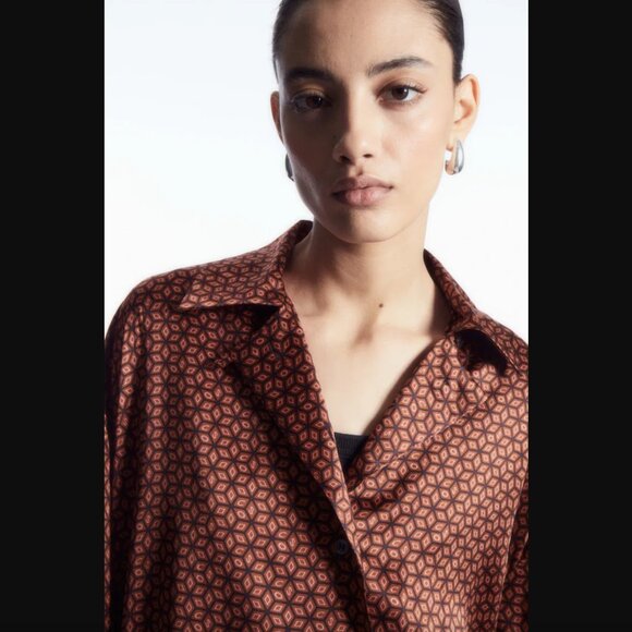 COS Pure Silk Pajama Shirt and Pant Set NWT Size XS - Picture 13 of 15